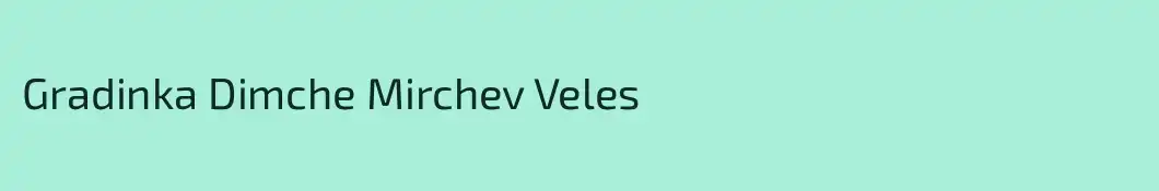 Gradinka Dimche Mirchev Veles